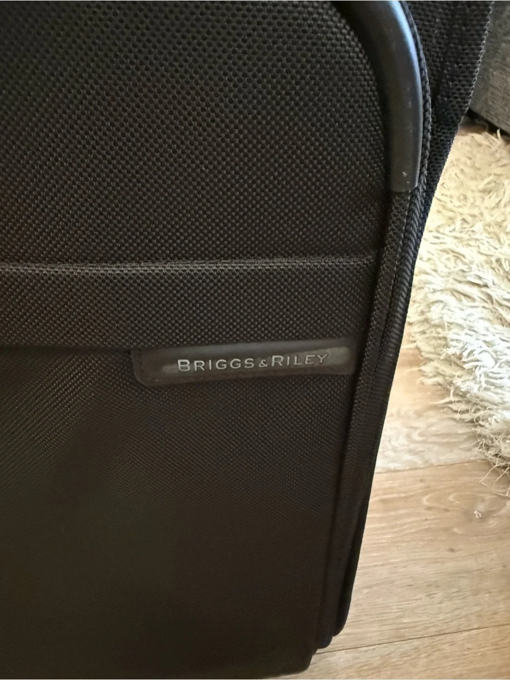 2 Briggs & Riley Black Rolling Garment Bags with Telescoping Handle